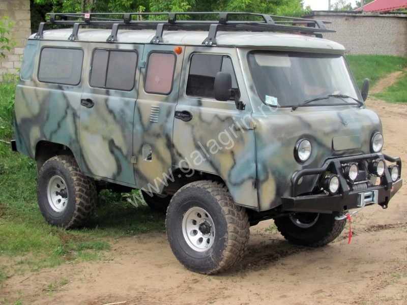 Раскраска буханки УАЗ-3909 под камуфляж.